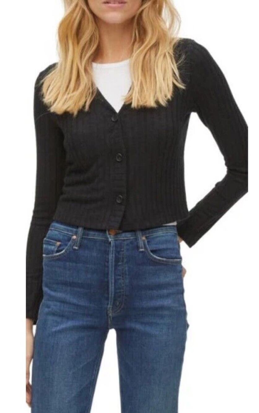 MICHAEL STARS Felice Crop Cardigan Size Medium NWOT Sells For 98.00 - Picture 1 of 4